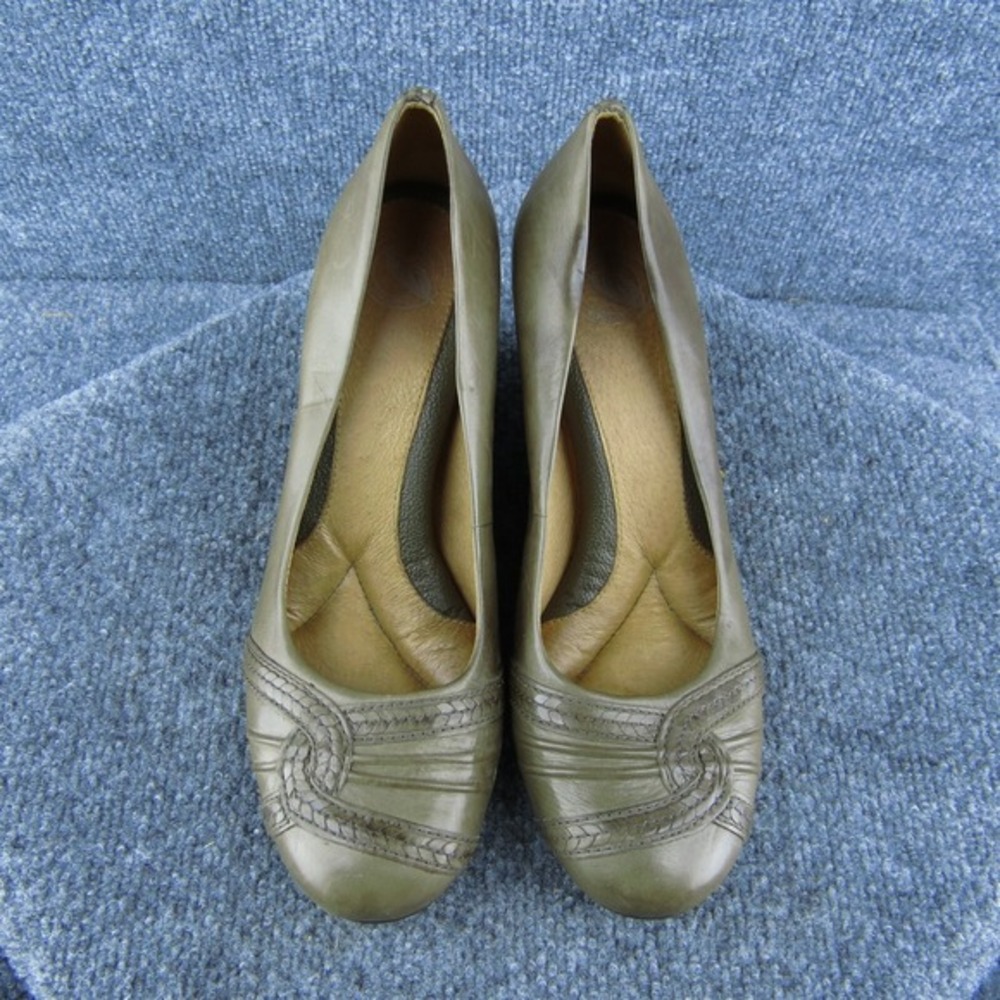 Nurture Women Wedge Pump Shoes‎ Size 9 Medium Professional Brown Leather - Picture 3 of 10